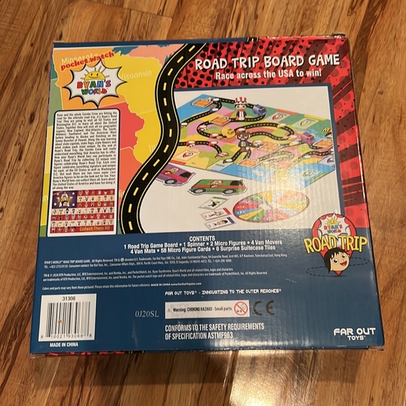 Ryan’s World Road Trip Board Game - Picture 2 of 5
